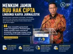 Menkum Garansi RUU Hak Cipta lindungi karya jurnalistik dan industri pers.