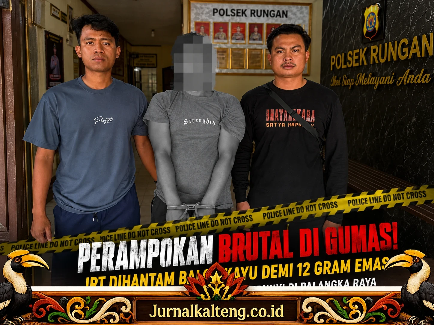 Aniaya IRT Gunung Mas