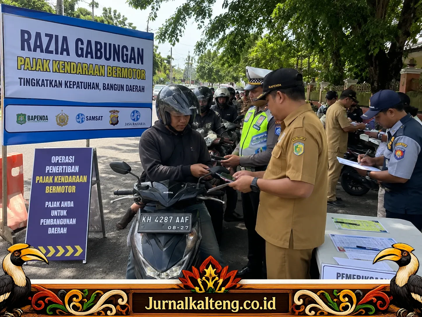 Razia Pajak Kendaraan Palangka Raya