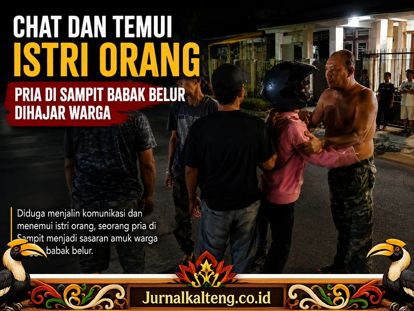 Pria di Sampit dihajar warga