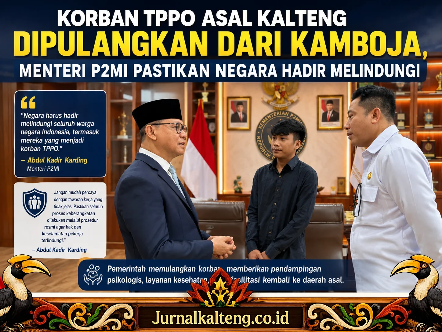 Korban TPPO asal Kalteng
